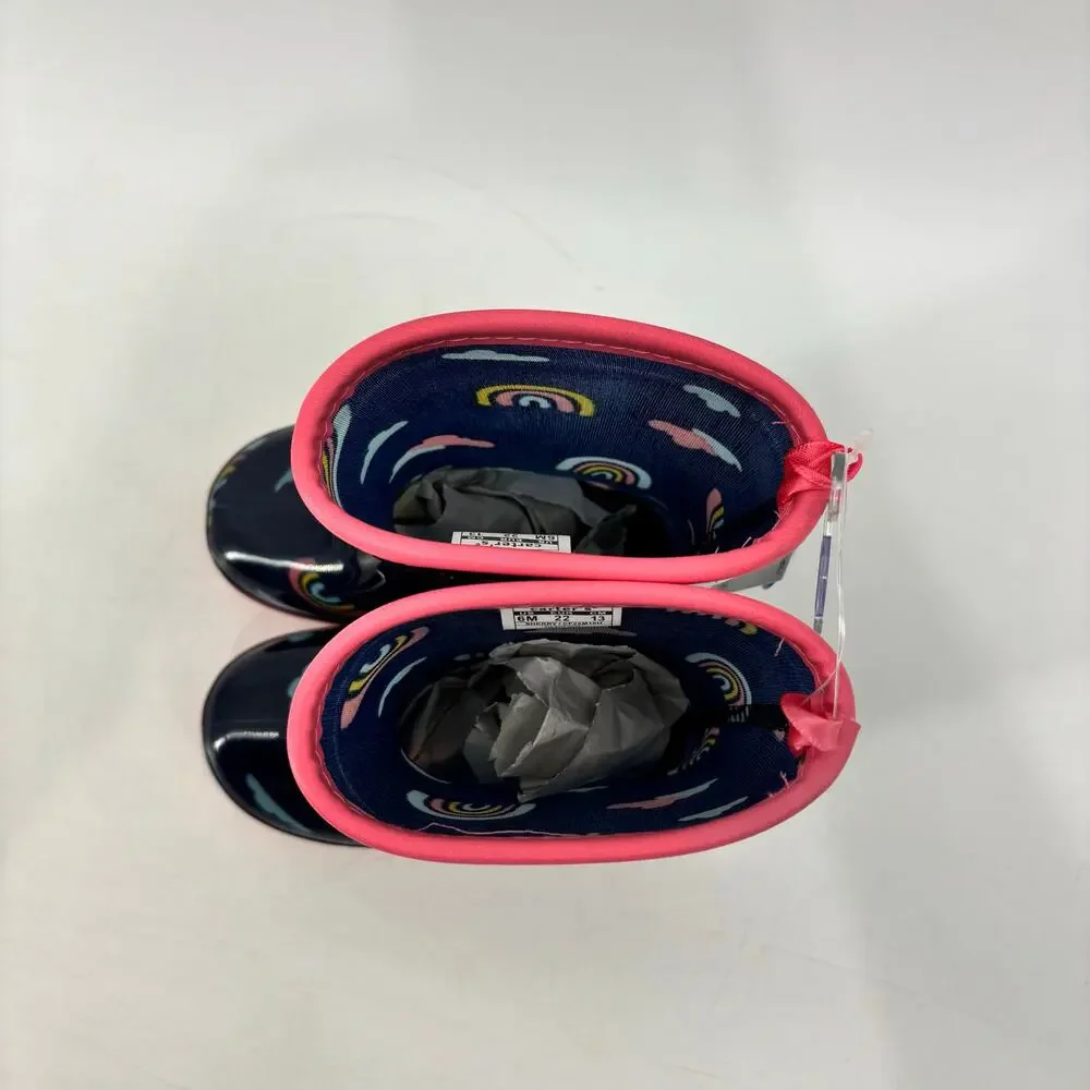 Carter's Size 6 Sherry Rainbow Boots Toddler Pink Navy Blue